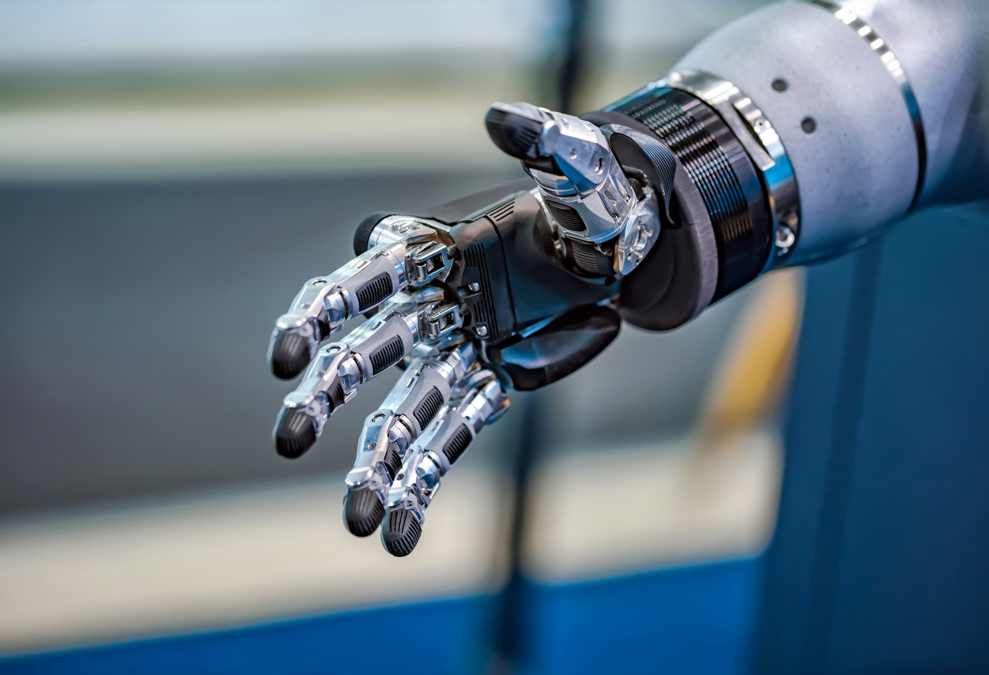 Futuristic Robotic Hand for a handshake